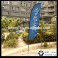 2014 Double sided Printing Sports Beach Feather Flags